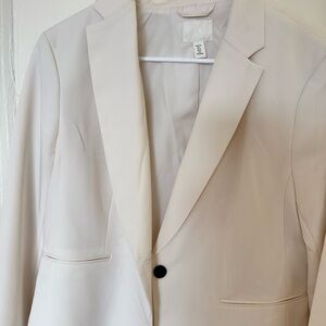H&M Elegant Cream Women's Blazer